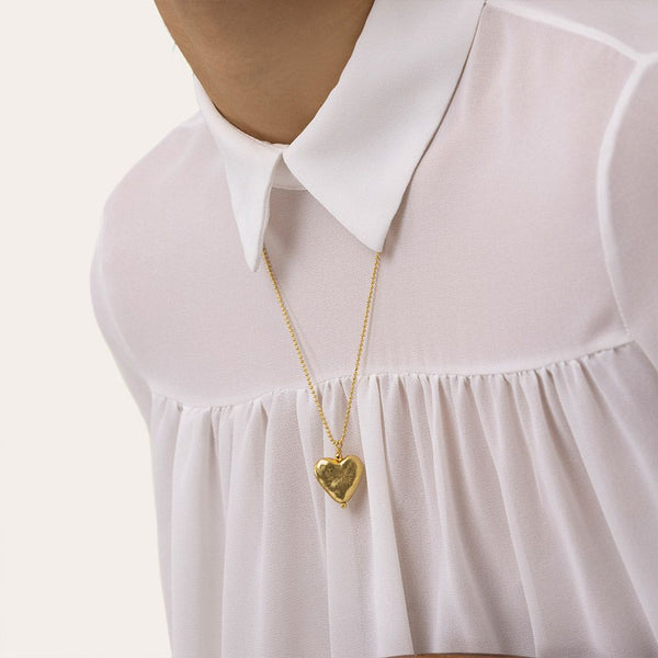 Pendente cuore grezzo