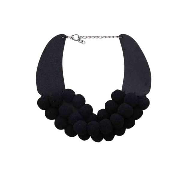 Collana pon pon lana cotta