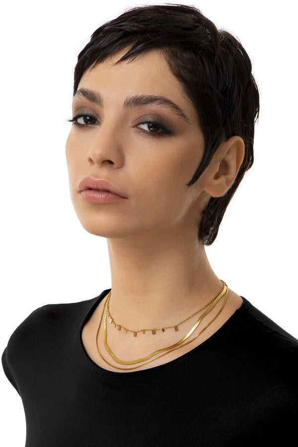 collana 3 catene mix