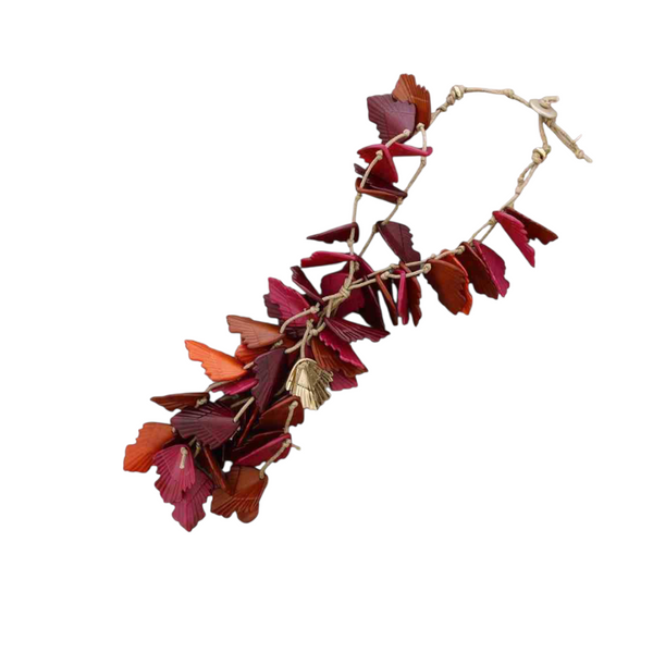 Collana ciondolo foglie