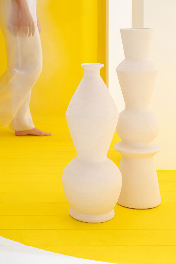 Vaso Boris Ceramica Bianco