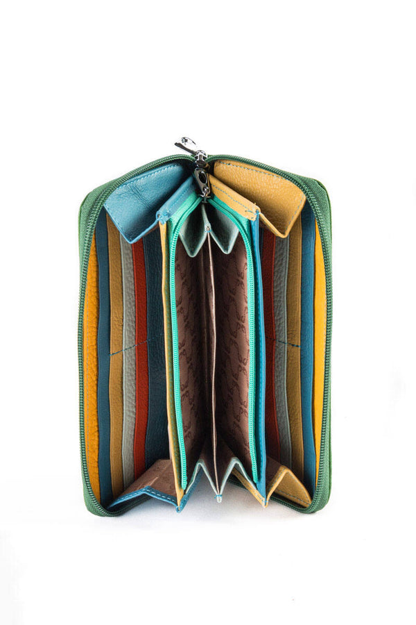 Portafoglio grande zip