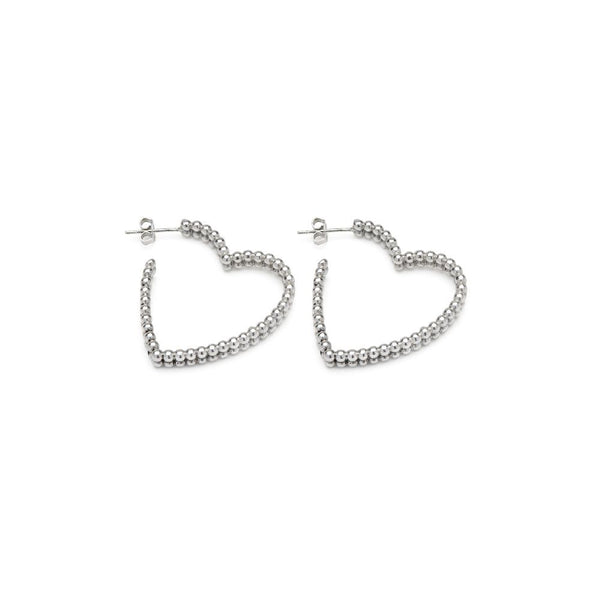 Orecchini cuori micro sfere