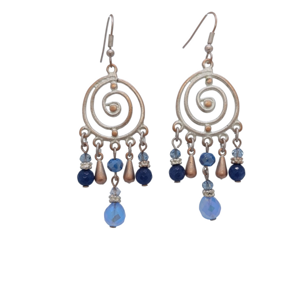 Orecchini cascata di cristalli