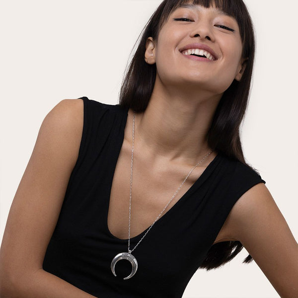 Pendente doppio corno