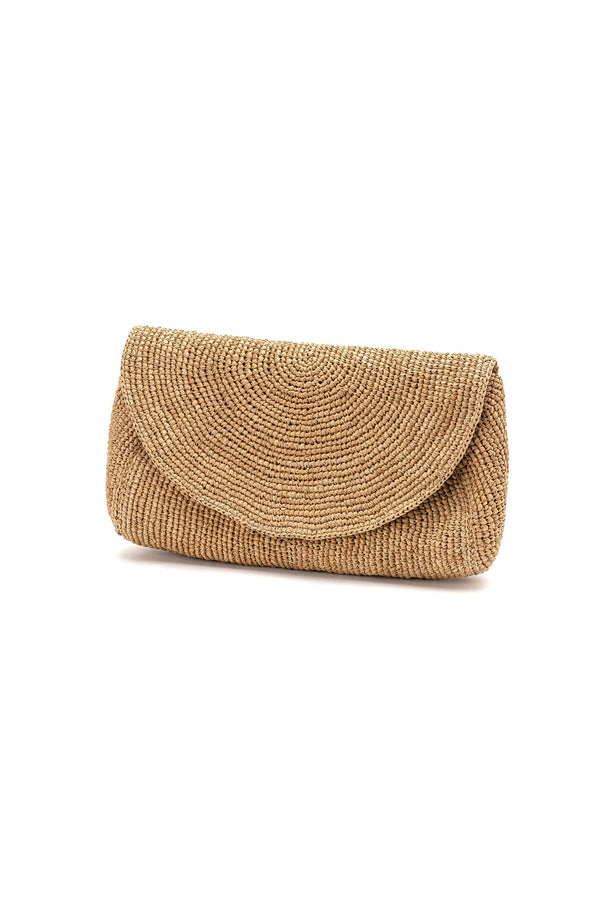 Pochette Rafia Mezzaluna.