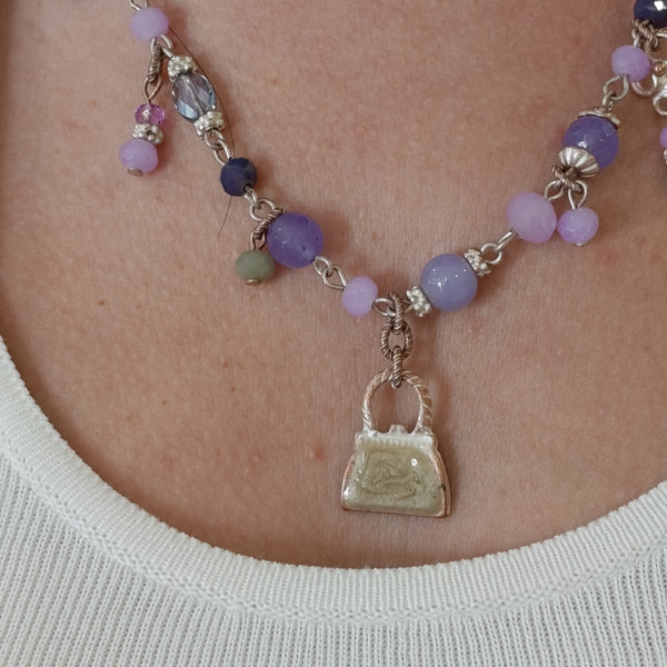Collana girocollo borsetta