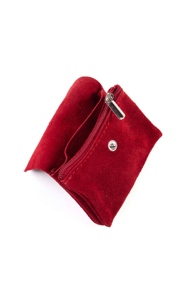Portaspicci in pelle scamosciato con taschino