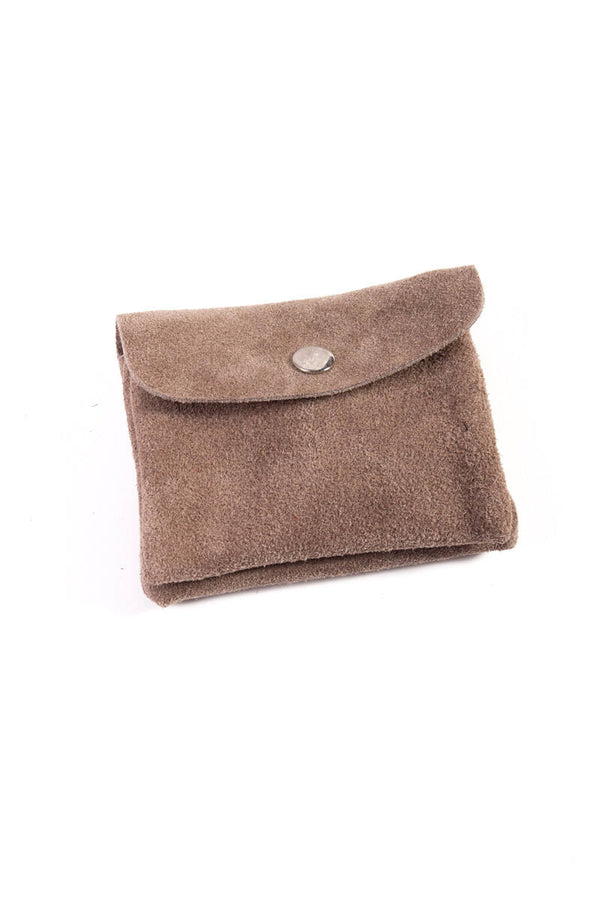 Portaspicci in pelle scamosciato con taschino