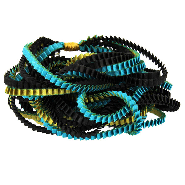 Collana plissettata lunga