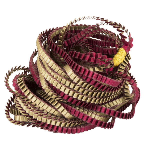 Collana plissettata lunga