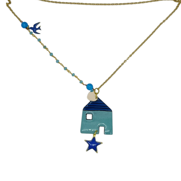 Collana casetta /stella/rondine