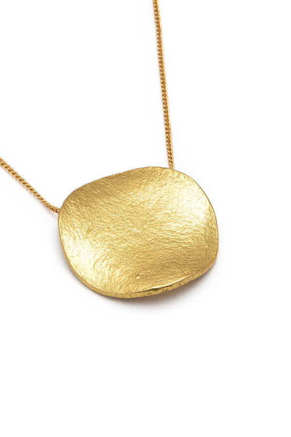 Pendente placca tonda raw