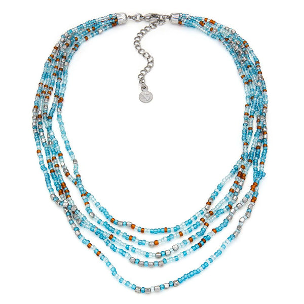 Collana perline multifili