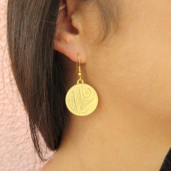 ORECCHINI 10 LIRE ORO