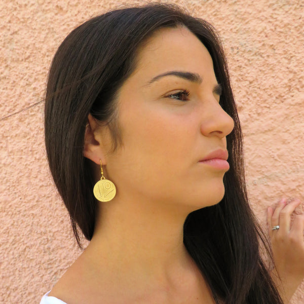 ORECCHINI 10 LIRE ORO