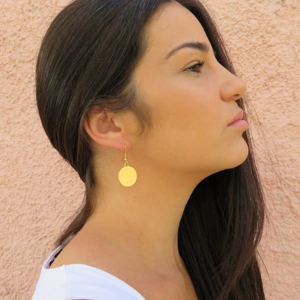 ORECCHINI 5 LIRE ORO