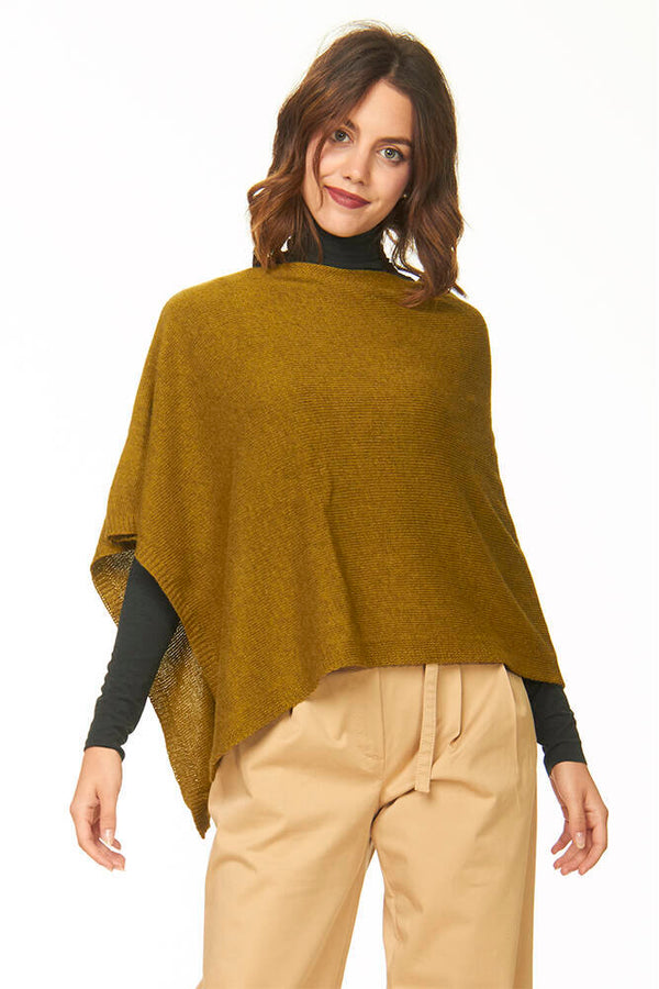ponchetto lana merino cashmere