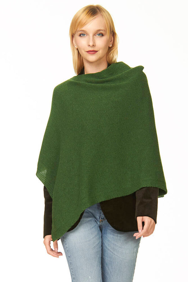 ponchetto lana merino cashmere