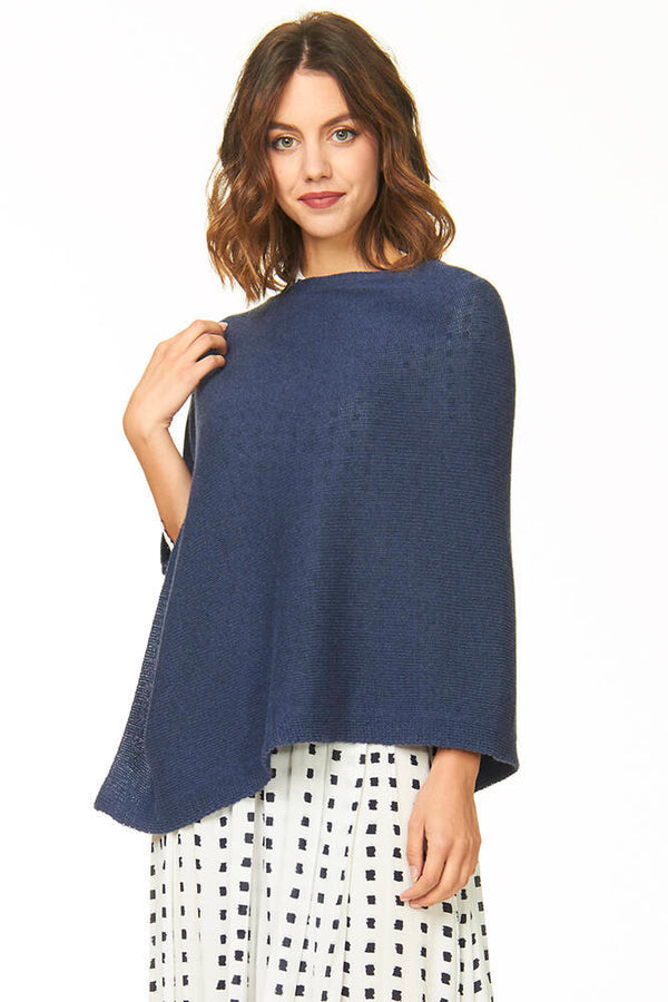 ponchetto lana merino cashmere