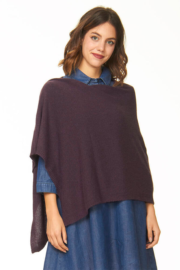 ponchetto lana merino cashmere