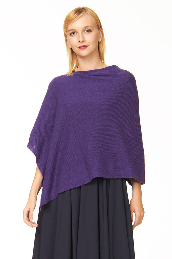 ponchetto lana merino cashmere