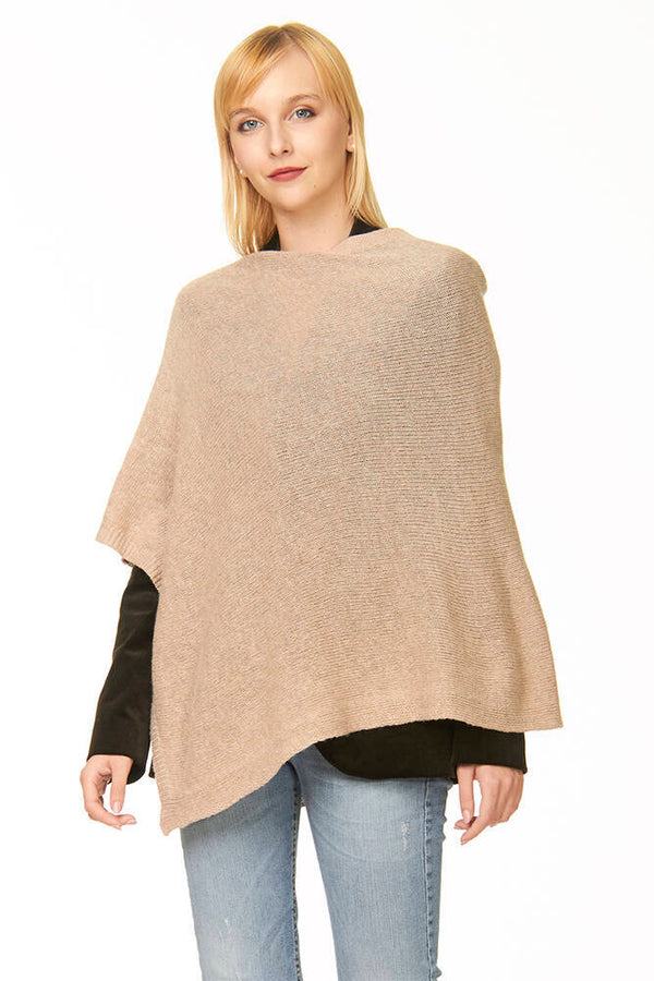 ponchetto lana merino cashmere