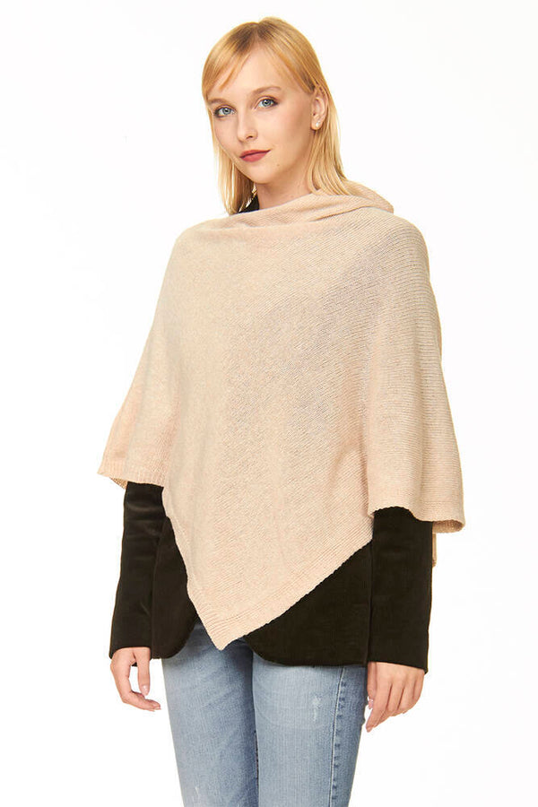 ponchetto lana merino cashmere
