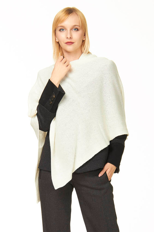ponchetto lana merino cashmere