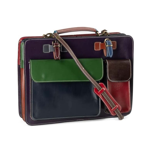 borsa cartella grande pelle