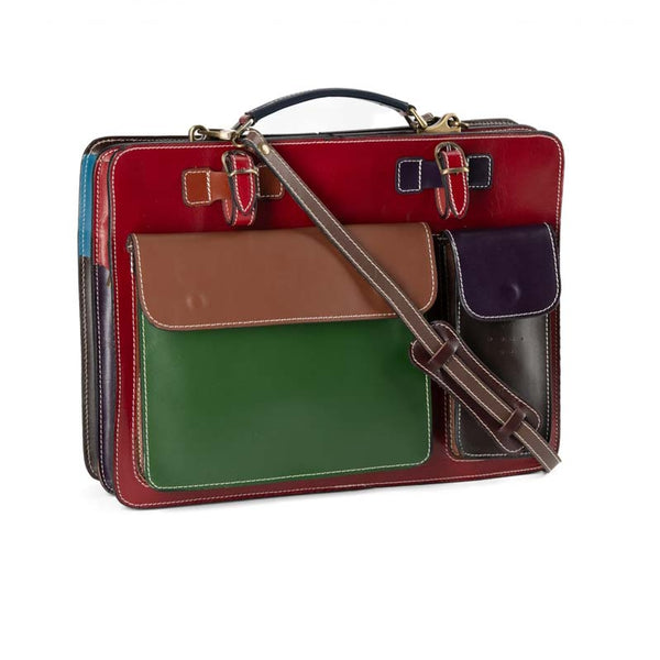 borsa cartella grande pelle