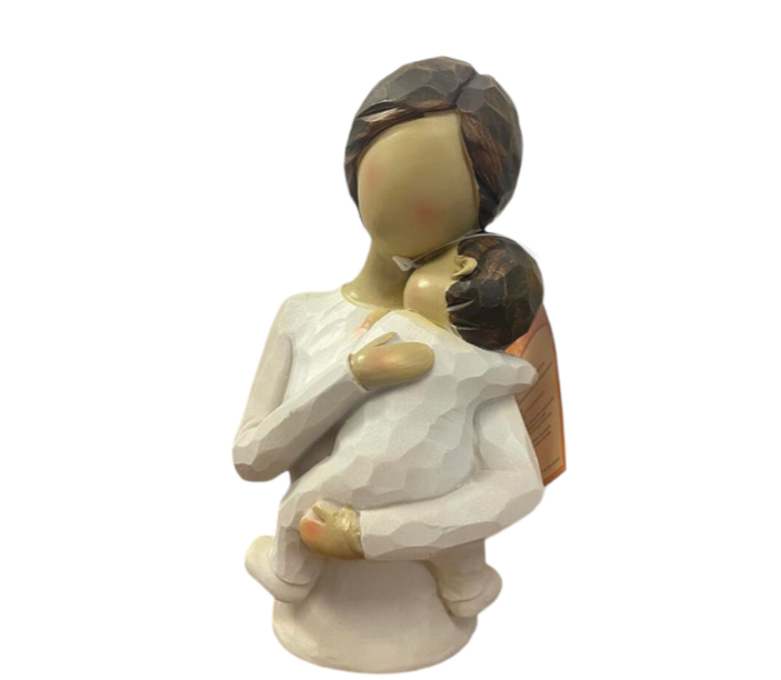 Statuina Busto mamma/figlio