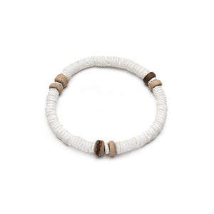 Bracciale elastico conchiglia/cocco