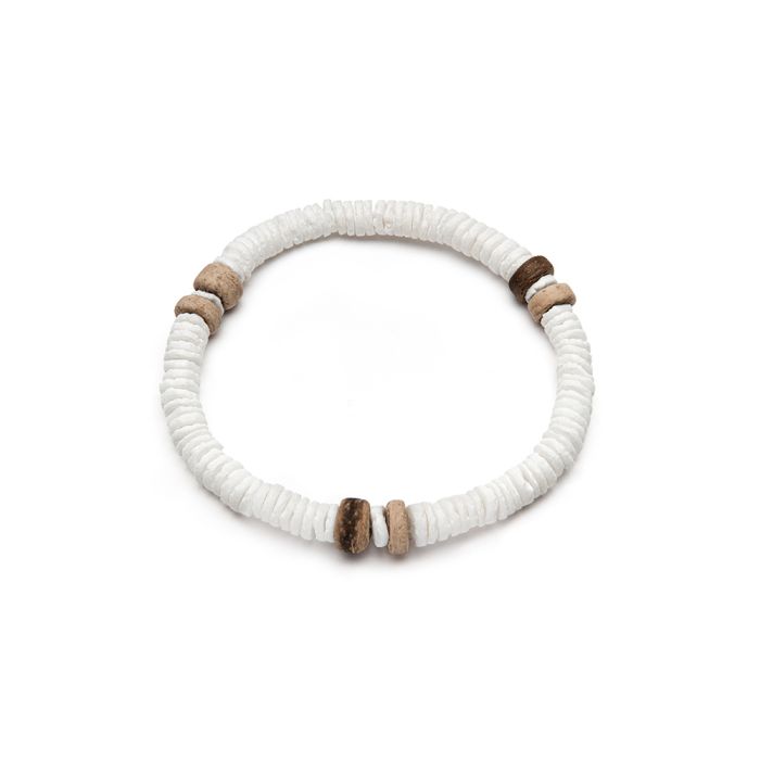 Bracciale elastico conchiglia/cocco