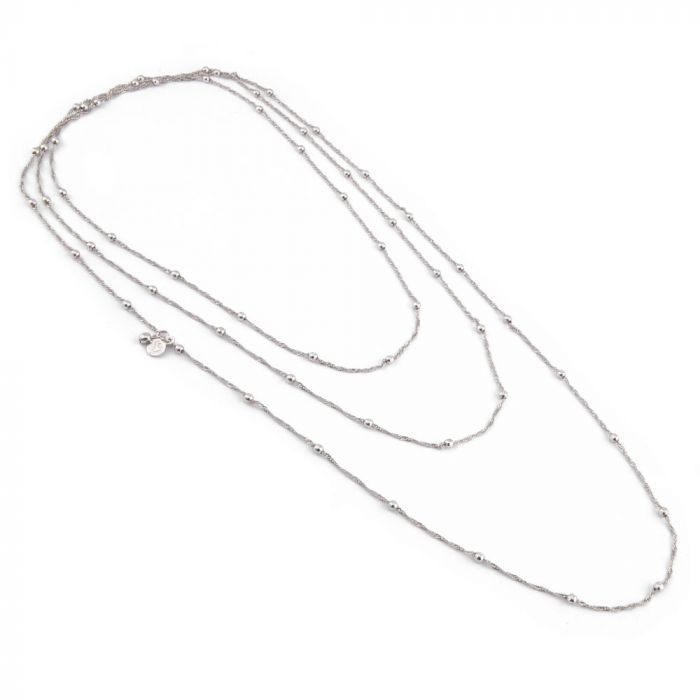 Collana 1 filo catena sfere (180 cm)