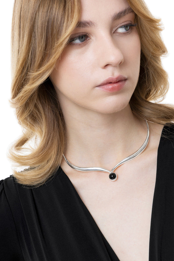 Choker con onice nero