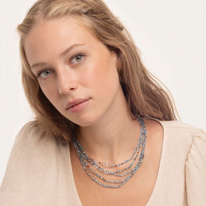Collana perline multifili