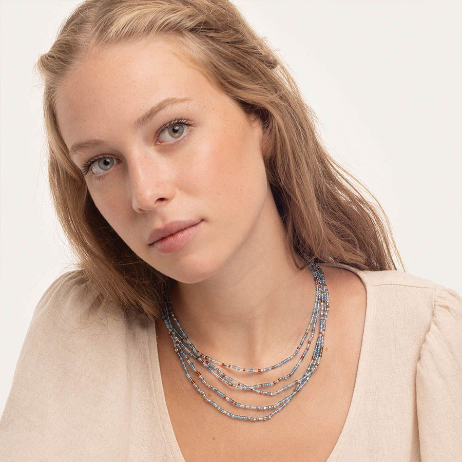 Collana perline multifili