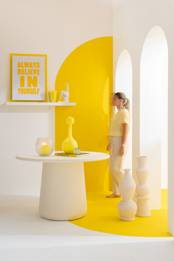 Vaso Boris Ceramica Bianco