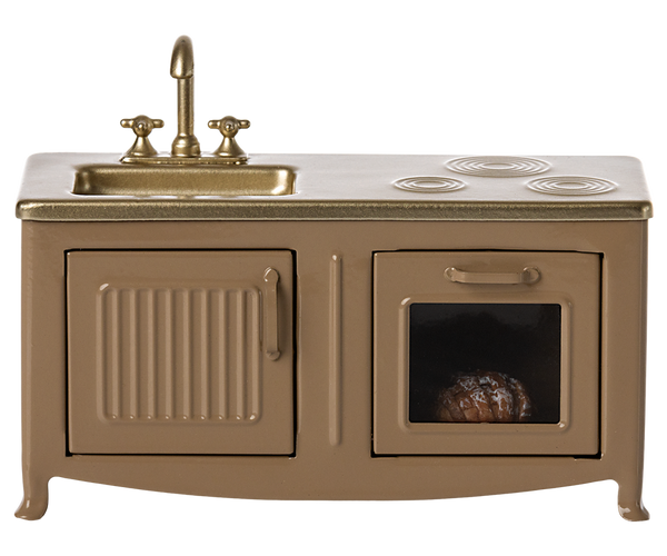 Cucina topo marrone chiaro