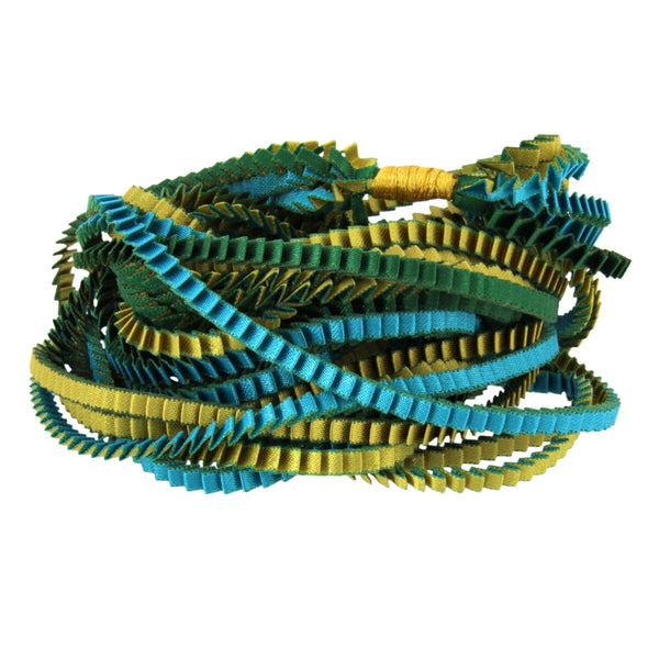 Collana plissettata lunga