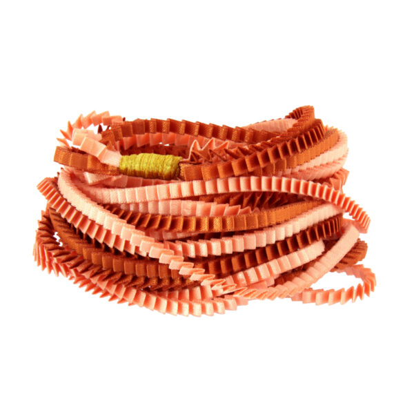 Collana plissettata lunga