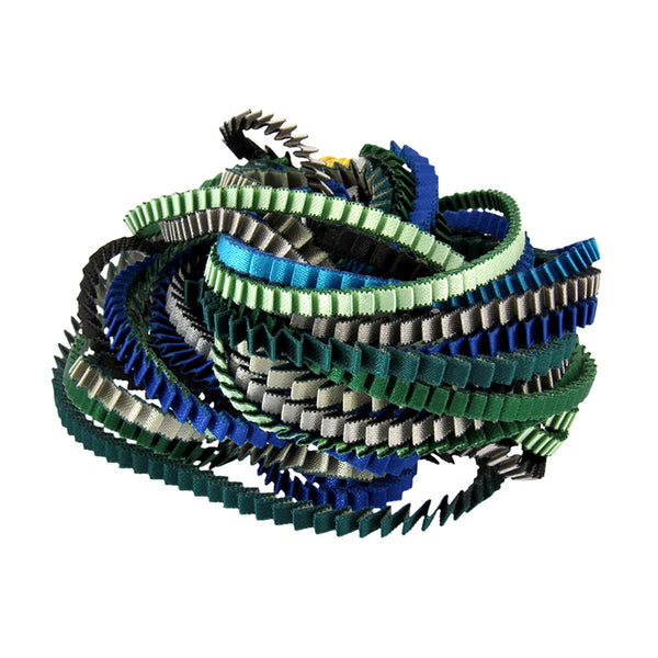 Collana plissettata lunga