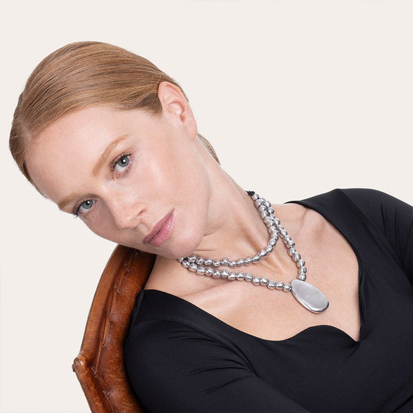 Collana 2 fili sfere