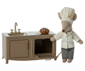 Cucina topo marrone chiaro