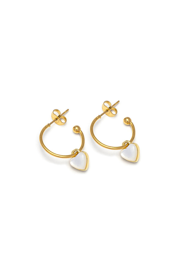 Orecchini c hoop cuore