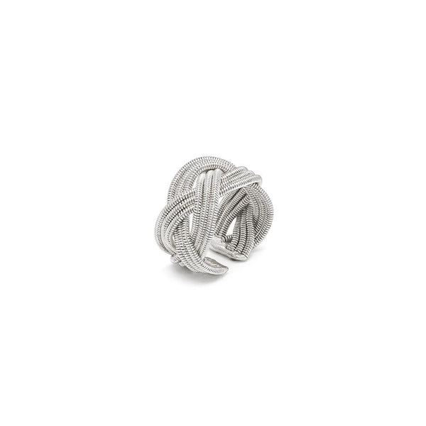 Anello fascia treccia molla