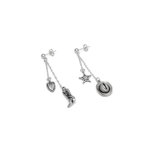 Orecchini 2 catene pendente