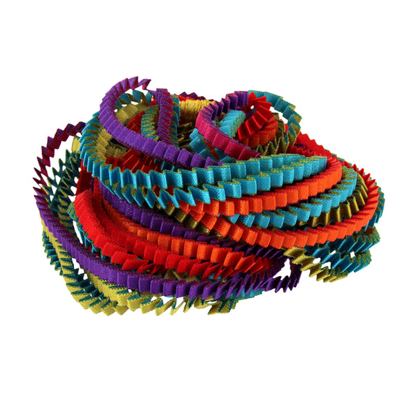 Collana plissettata lunga