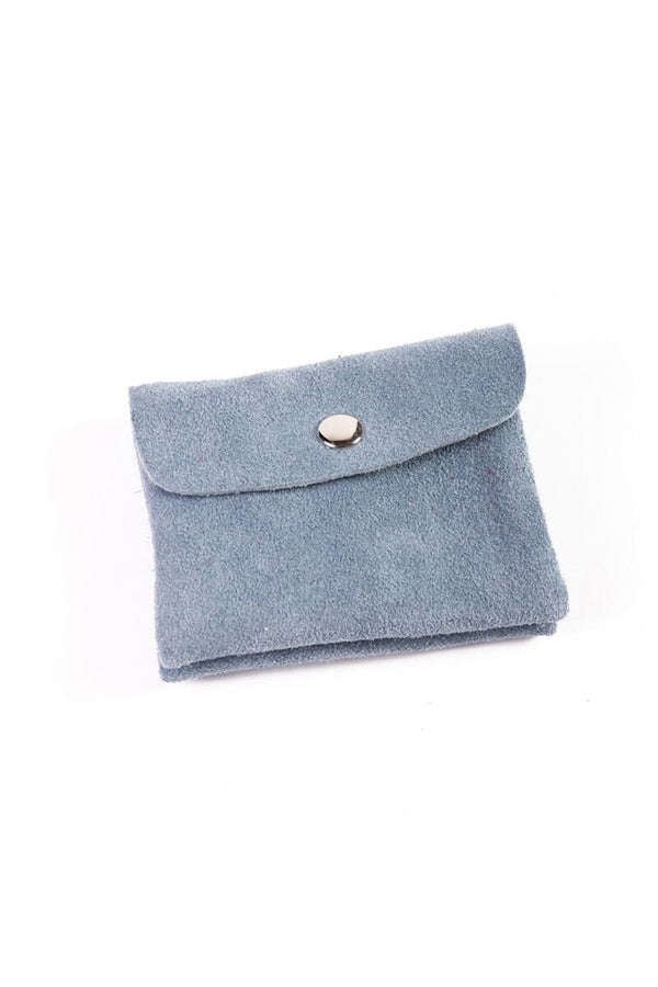 Portaspicci in  pelle scamosciato con taschino